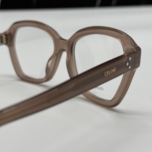NEW CL50100I 045 CELINE EYEGLASSES WOMEN SHINY HAZELNUT EYEWEAR CELINE CL 50100I - Picture 8 of 11